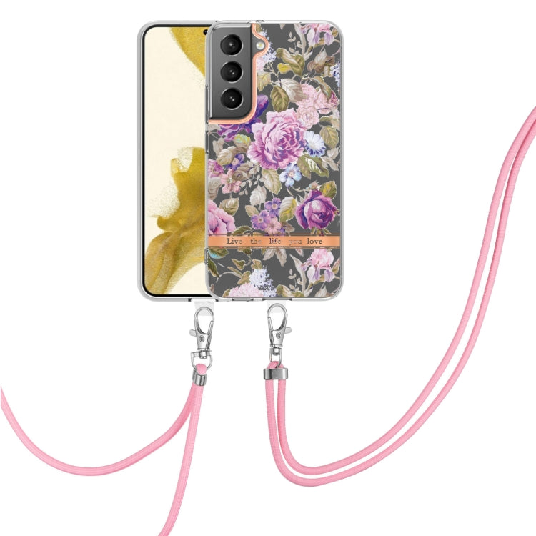 Flowers and Plants Series IMD TPU Phone Case with Lanyard