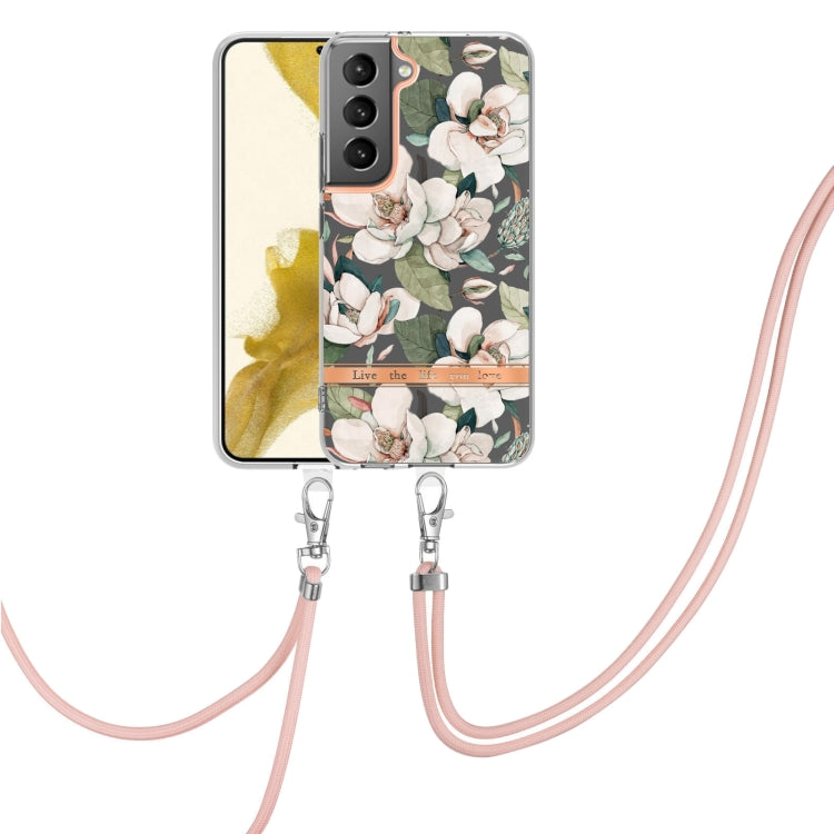 Flowers and Plants Series IMD TPU Phone Case with Lanyard