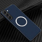Carbon Fiber Texture MagSafe Magnetic Phone Case, For Samsung Galaxy S23 5G, For Samsung Galaxy S23+ 5G, For Samsung Galaxy S23 Ultra 5G