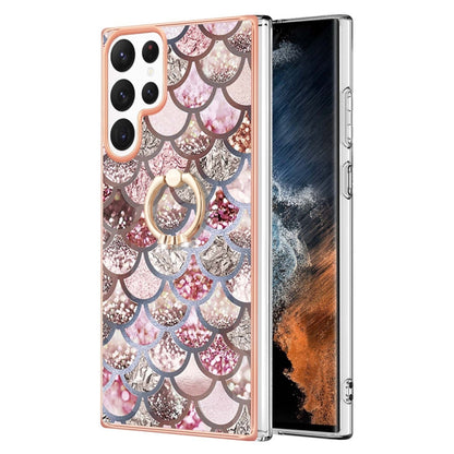 Electroplating IMD TPU Phone Case with Ring, For Samsung Galaxy S23 5G, For Samsung Galaxy S23+ 5G, For Samsung Galaxy S23 Ultra 5G, For Samsung Galaxy A14 5G