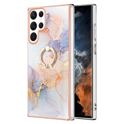 Electroplating IMD TPU Phone Case with Ring, For Samsung Galaxy S23 5G, For Samsung Galaxy S23+ 5G, For Samsung Galaxy S23 Ultra 5G, For Samsung Galaxy A14 5G