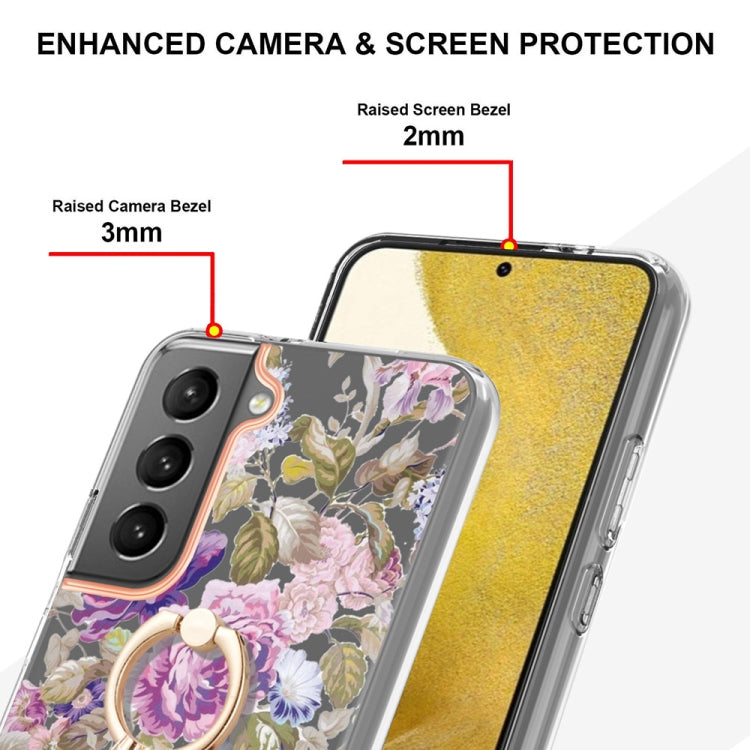 Flowers and Plants Series IMD TPU Phone Case with Ring Holder