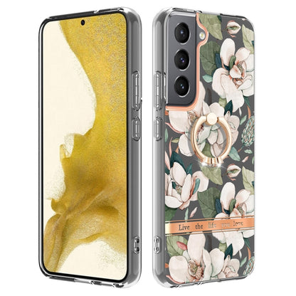 Flowers and Plants Series IMD TPU Phone Case with Ring Holder