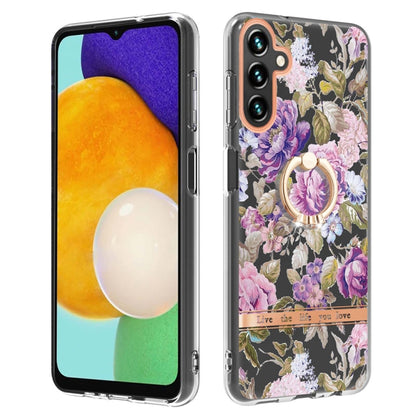 Flowers and Plants Series IMD TPU Phone Case with Ring Holder