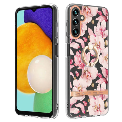 Flowers and Plants Series IMD TPU Phone Case with Ring Holder