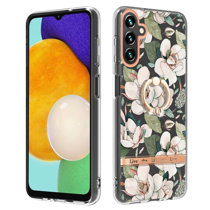 Flowers and Plants Series IMD TPU Phone Case with Ring Holder