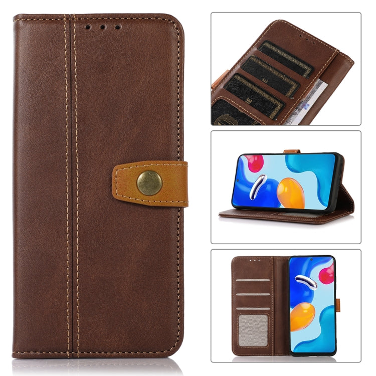 Stitching Thread Calf Texture Leather Phone Case