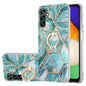 Splicing Marble Flower IMD TPU Phone Case Ring Holder