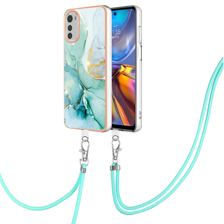 Electroplating Marble Dual-side IMD Phone Case with Lanyard, For OnePlus 10T 5G / Ace Pro, For Motorola Moto E22, For Motorola Moto E32 4G / E32s, For OPPO A17