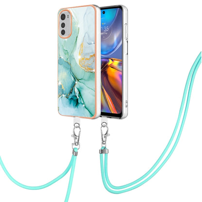 Electroplating Marble Dual-side IMD Phone Case with Lanyard, For OnePlus 10T 5G / Ace Pro, For Motorola Moto E22, For Motorola Moto E32 4G / E32s, For OPPO A17