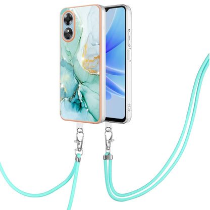 Electroplating Marble Dual-side IMD Phone Case with Lanyard, For OnePlus 10T 5G / Ace Pro, For Motorola Moto E22, For Motorola Moto E32 4G / E32s, For OPPO A17