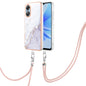 Electroplating Marble Dual-side IMD Phone Case with Lanyard, Series 1