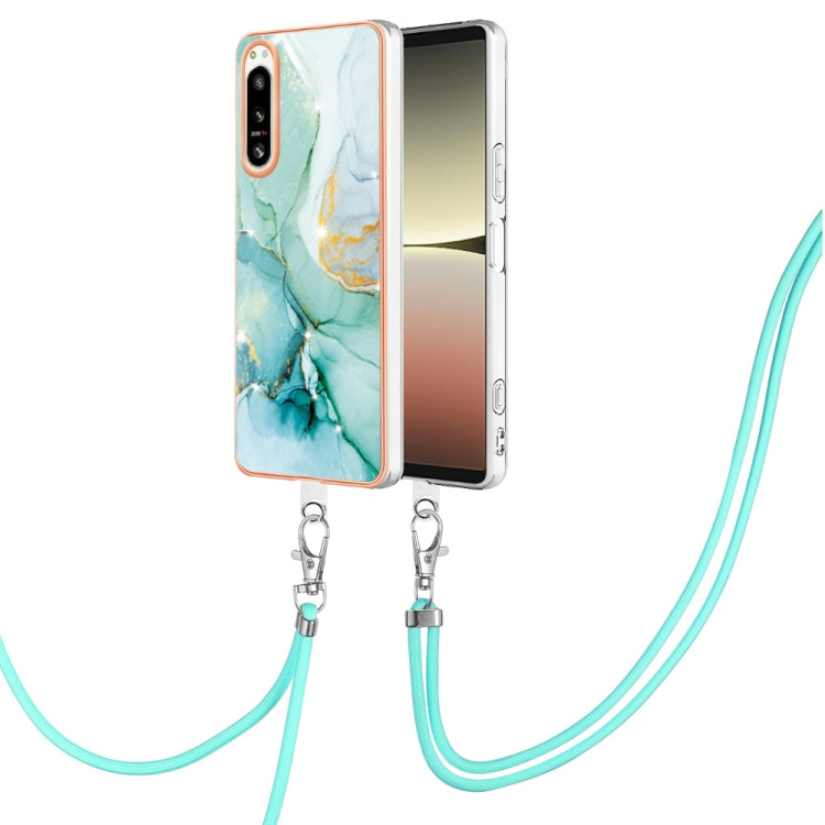 Electroplating Marble Dual-side IMD Phone Case with Lanyard, Series 2