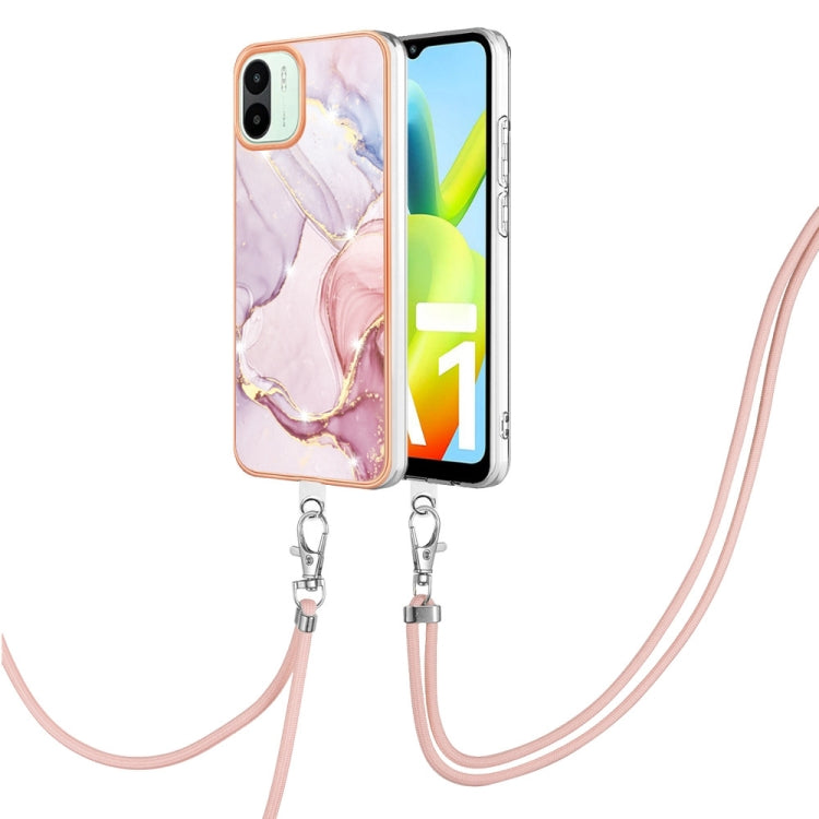 Electroplating Marble Dual-side IMD Phone Case with Lanyard, Series 2