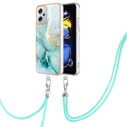 Electroplating Marble Dual-side IMD Phone Case with Lanyard, Series 2