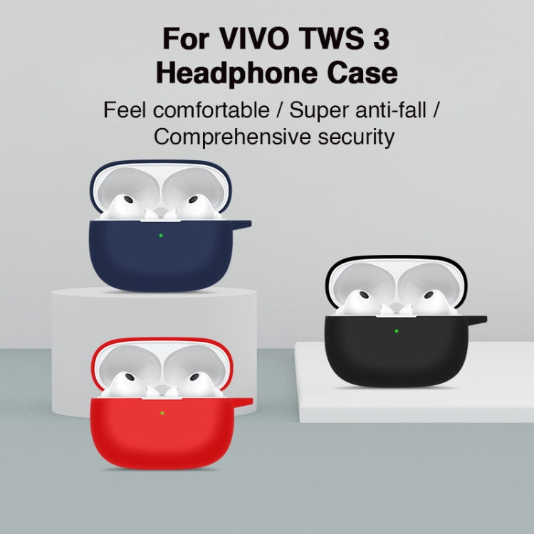 Silicone Earphone Protective Case, For vivo TWS 3, For vivo TWS 3 Pro