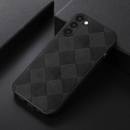 Weave Plaid PU Phone Case, For Samsung Galaxy S23 5G
