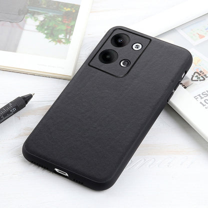 Accurate Hole Lambskin Texture Genuine Leather Phone Case, For OPPO Reno9 / Reno9 Pro, For vivo X90 Pro