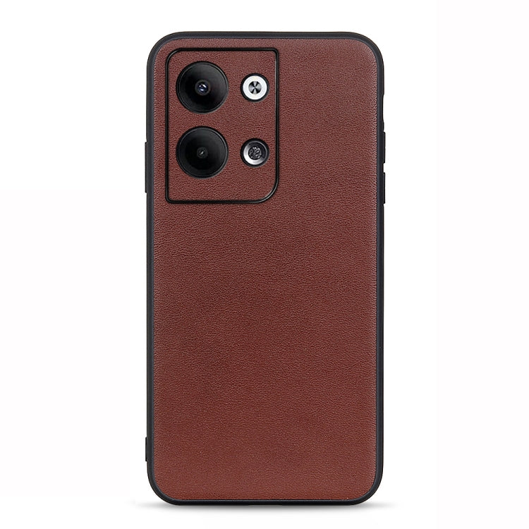 Accurate Hole Lambskin Texture Genuine Leather Phone Case