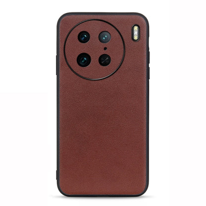 Accurate Hole Lambskin Texture Genuine Leather Phone Case