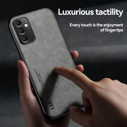 Skin Feel Magnetic Leather Back Phone Case