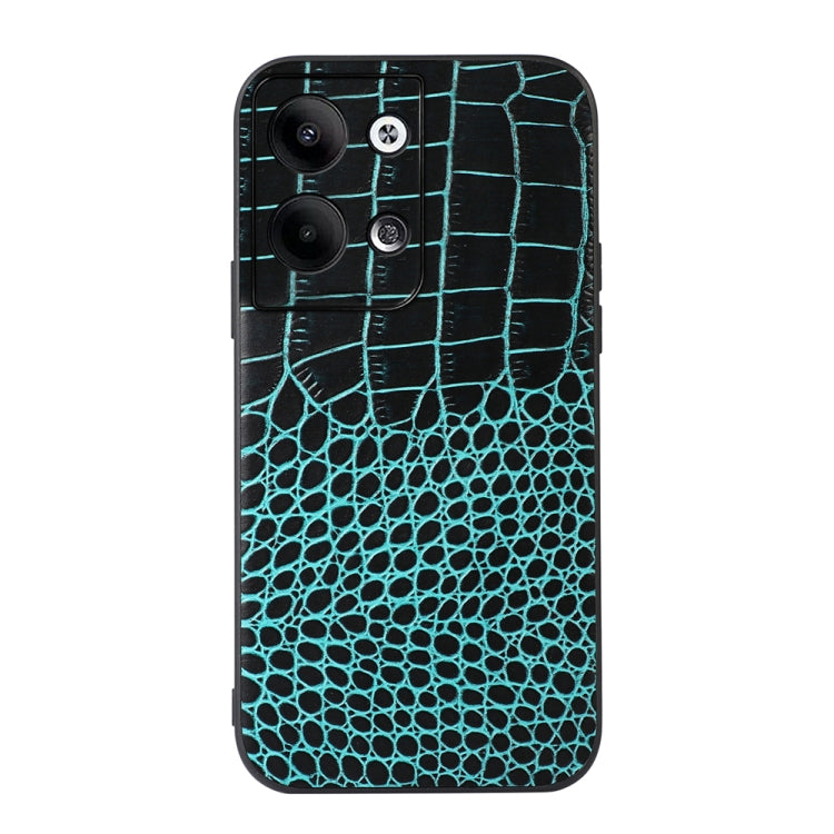 Crocodile Texture Genuine Leather Phone Case, For OPPO Reno9 / Reno9 Pro, For vivo X90 Pro