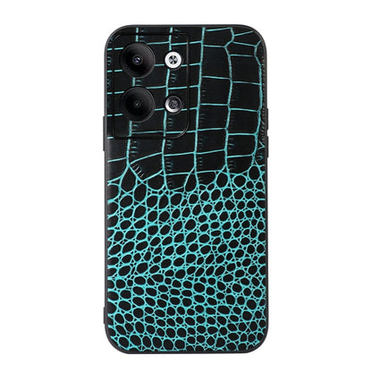 Crocodile Texture Genuine Leather Phone Case, For OPPO Reno9 / Reno9 Pro, For vivo X90 Pro