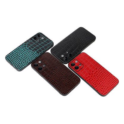 Crocodile Texture Genuine Leather Phone Case, For OPPO Reno9 / Reno9 Pro, For vivo X90 Pro