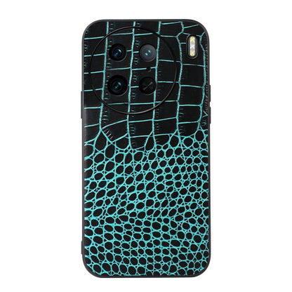 Crocodile Texture Genuine Leather Phone Case, For OPPO Reno9 / Reno9 Pro, For vivo X90 Pro