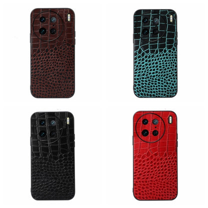 Crocodile Texture Genuine Leather Phone Case