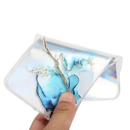 Laser Marble Pattern Clear TPU Protective Phone Case