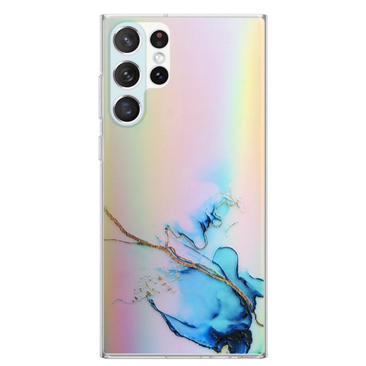 Laser Marble Pattern Clear TPU Protective Phone Case