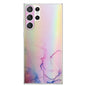 Laser Marble Pattern Clear TPU Protective Phone Case