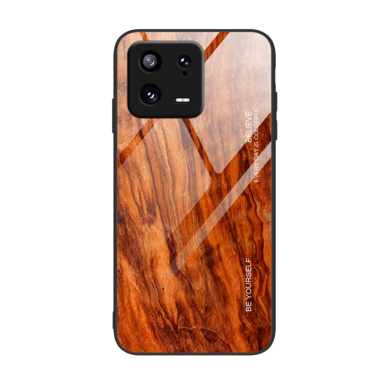 Wood Grain Glass TPU Phone Case