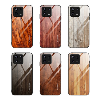 Wood Grain Glass TPU Phone Case, For Xiaomi 13, For Xiaomi 13 Pro, For Xiaomi Redmi A1+, For OPPO A1 Pro