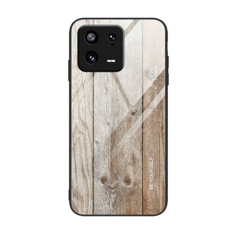 Wood Grain Glass TPU Phone Case