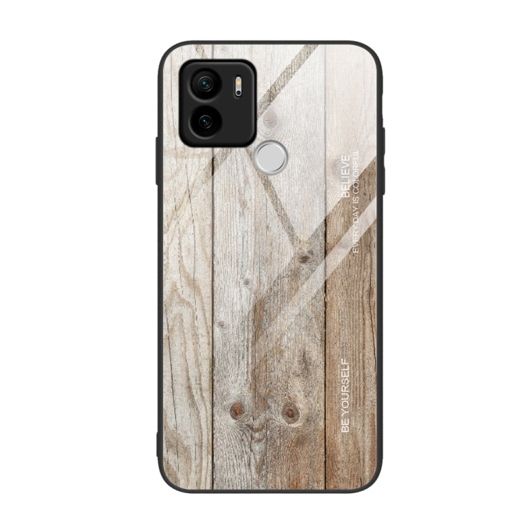 Wood Grain Glass TPU Phone Case