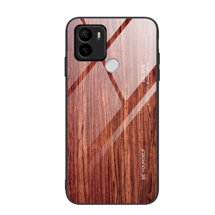 Wood Grain Glass TPU Phone Case