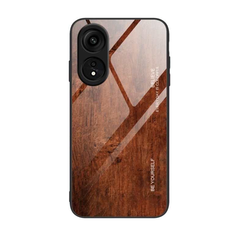 Wood Grain Glass TPU Phone Case