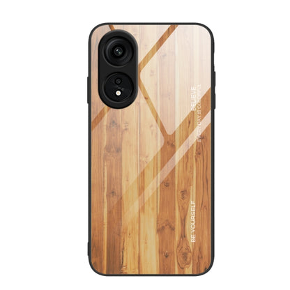 Wood Grain Glass TPU Phone Case