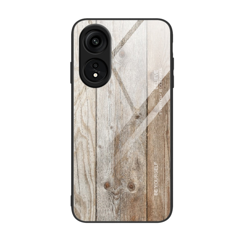 Wood Grain Glass TPU Phone Case