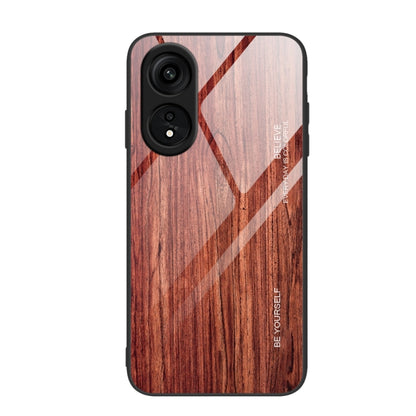 Wood Grain Glass TPU Phone Case