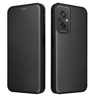 Carbon Fiber Texture Flip Leather Phone Case