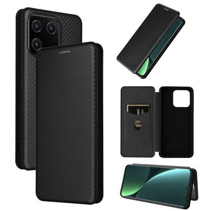 Carbon Fiber Texture Flip Leather Phone Case