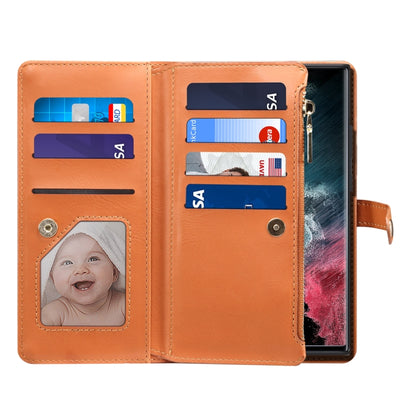 ESEBLE Star Series Lanyard Zipper Wallet RFID Leather Case, For Samsung Galaxy S23 Ultra 5G