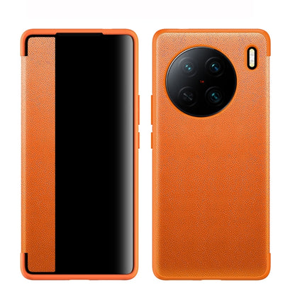 Magnetic Side Window View Shockproof Horizontal Flip Leather Case