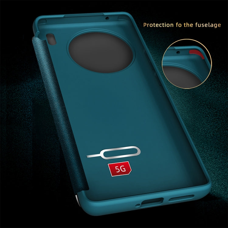 Magnetic Side Window View Shockproof Horizontal Flip Leather Case