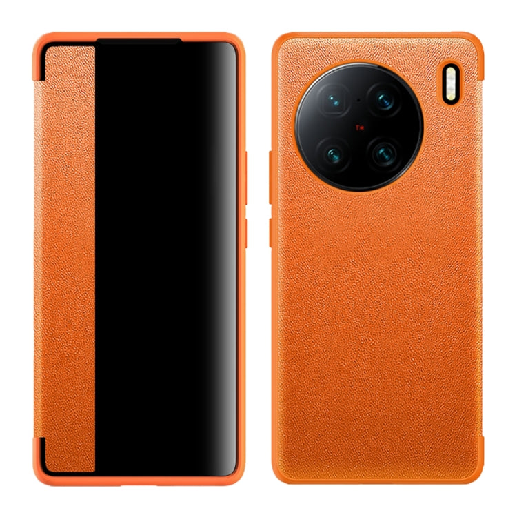 Magnetic Side Window View Shockproof Horizontal Flip Leather Case, For vivo X90 Pro+, For Xiaomi 13, For vivo X90