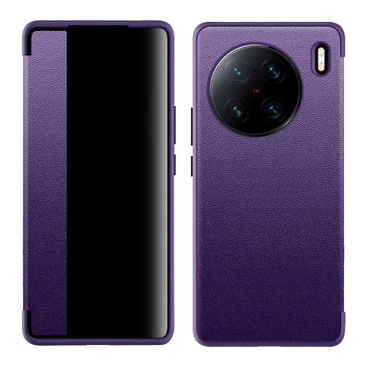 Magnetic Side Window View Shockproof Horizontal Flip Leather Case
