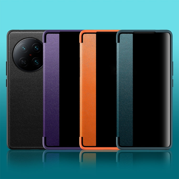 Magnetic Side Window View Shockproof Horizontal Flip Leather Case